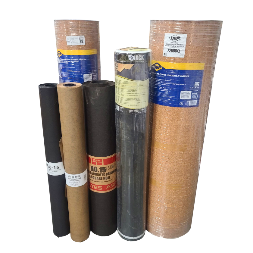 Flooring underlayment rolls